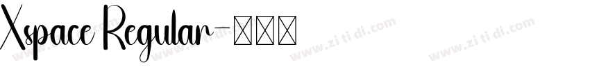 Xspace Regular字体转换